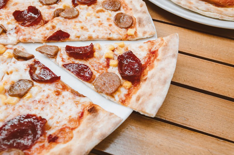 Spicy meat feast pizza